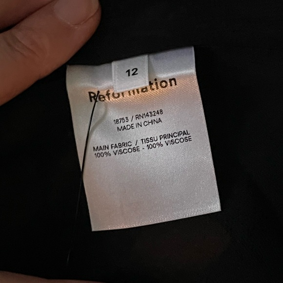 NEW REFORMATION Liza Shoulder Tie Top in Sicilia Lemon Floral Print ($128) Sz 12 - Picture 8 of 11